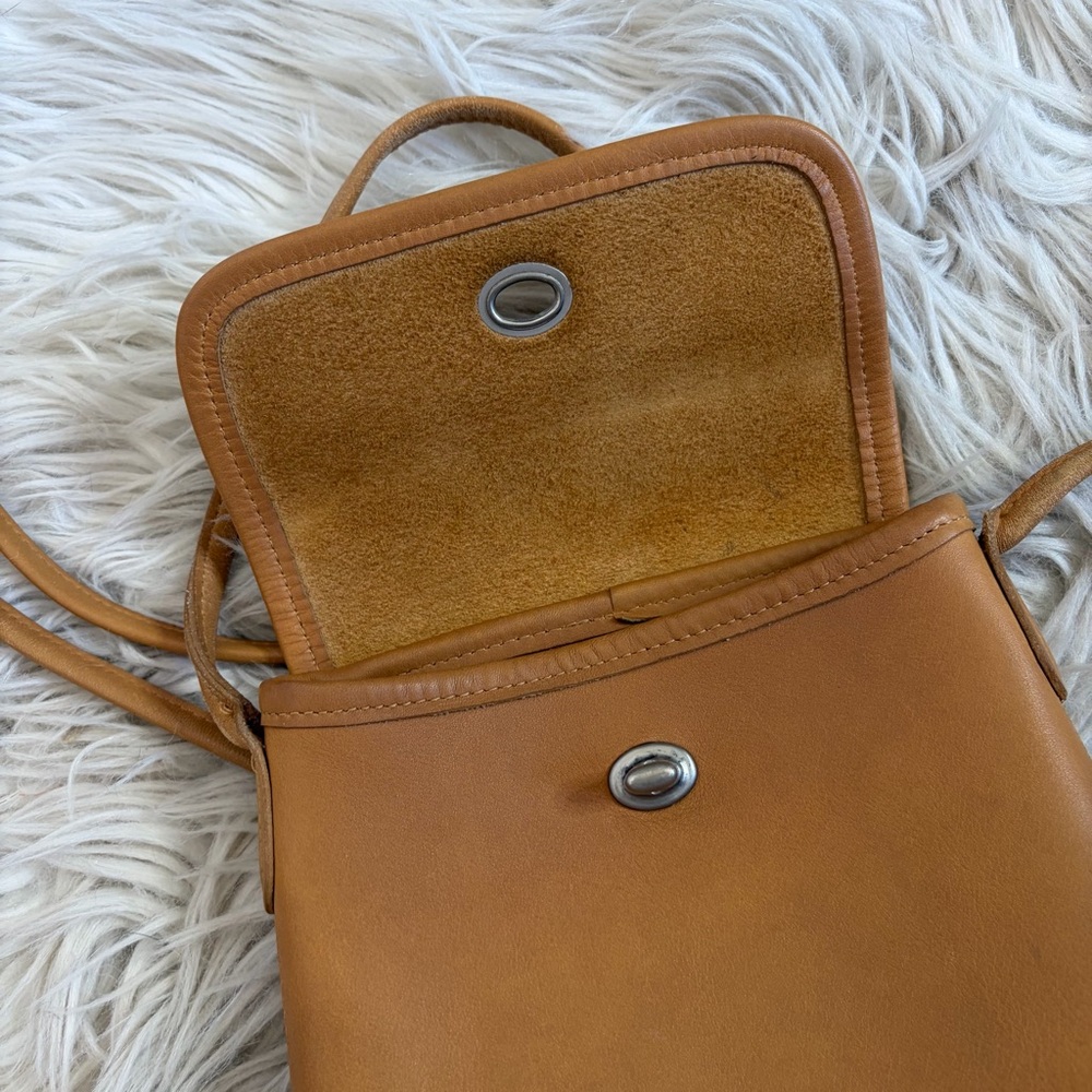 Vintage Coach Camel Tan Tango Crossbody Bag 9049 - Picture 10 of 11